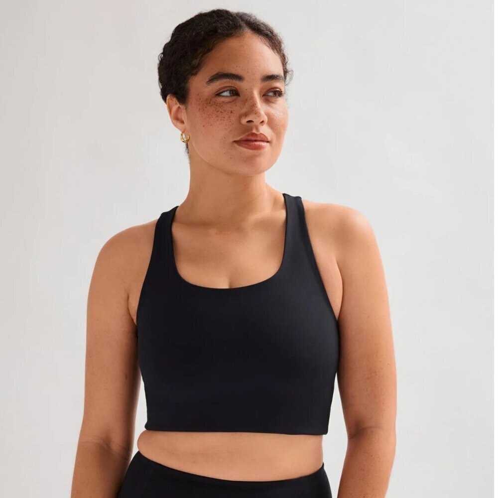 Girlfriend Collective Paloma Racerback Bra - XS Black